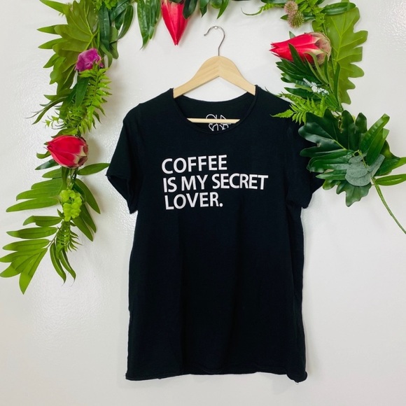 Chaser Tops - Chaser coffee is my secret lover tee size large